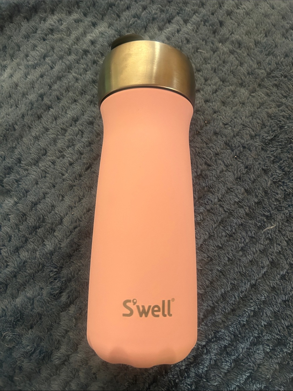 S'well Pink Matte Insulated Bottle with Silver Cap